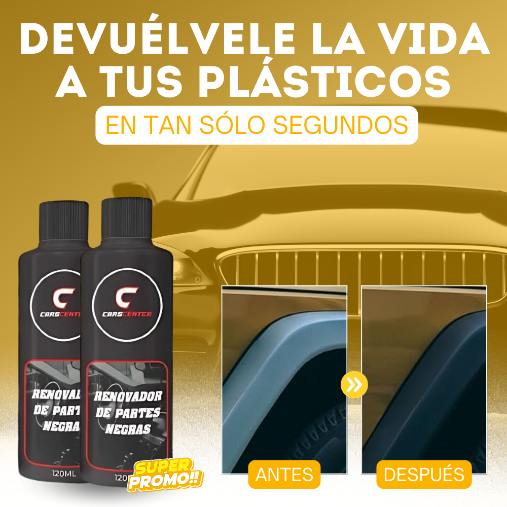 BLACK SHINE™ RENUEVA LAS PARTES DE PLÁSTICO Y CUERO DE TU AUTO EN UNA SOLA PASADA