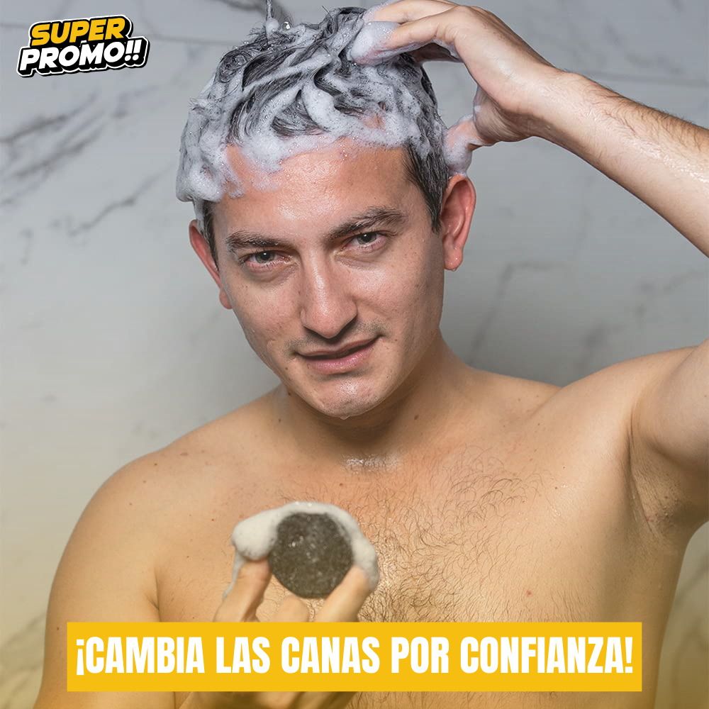 SOAP COVER™ NO MÁS CANAS EN TU PELO O BARBA - DEVUELVE EL COLOR NATURAL A TU PELO