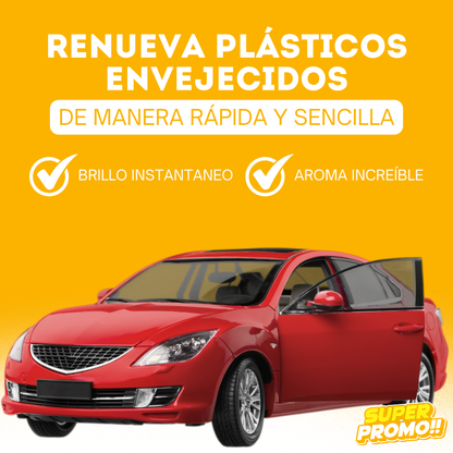 BLACK SHINE™ RENUEVA LAS PARTES DE PLÁSTICO Y CUERO DE TU AUTO EN UNA SOLA PASADA